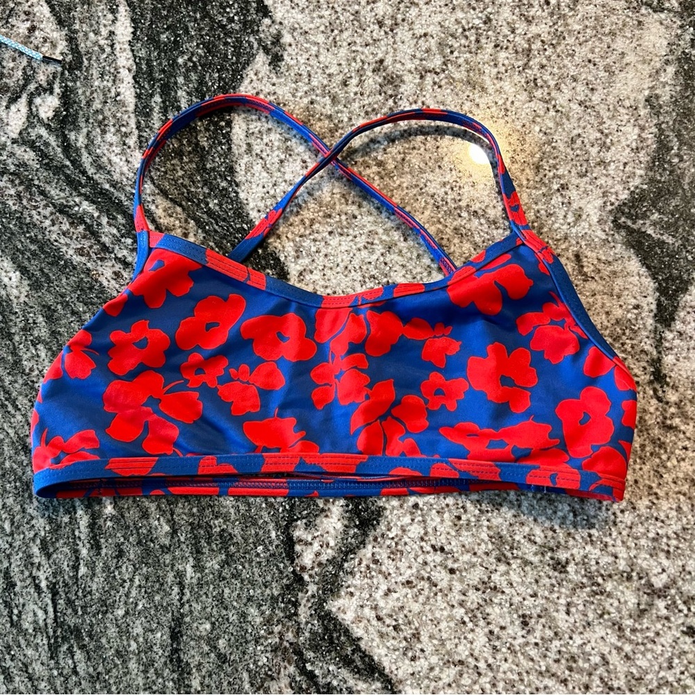 JOLYN BIKINI TOP: Vintage print Barney in the style Adrian❤️💙